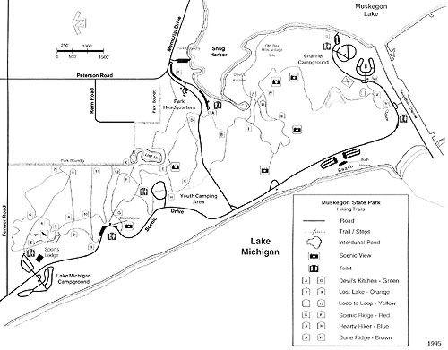 Muskegon State Park Trails